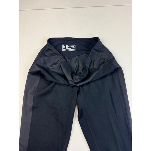 New Balance Athletic Leggings Women's Solid Black Side Panel Detail M - Picture 8 of 8